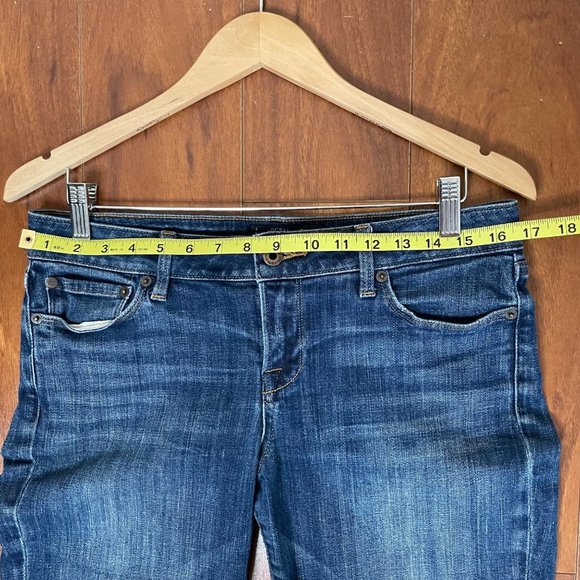 Lucky Brand Lolita Skinny Frayed Distressed Cropped Jeans Mid Rise Size 8 - Picture 6 of 12